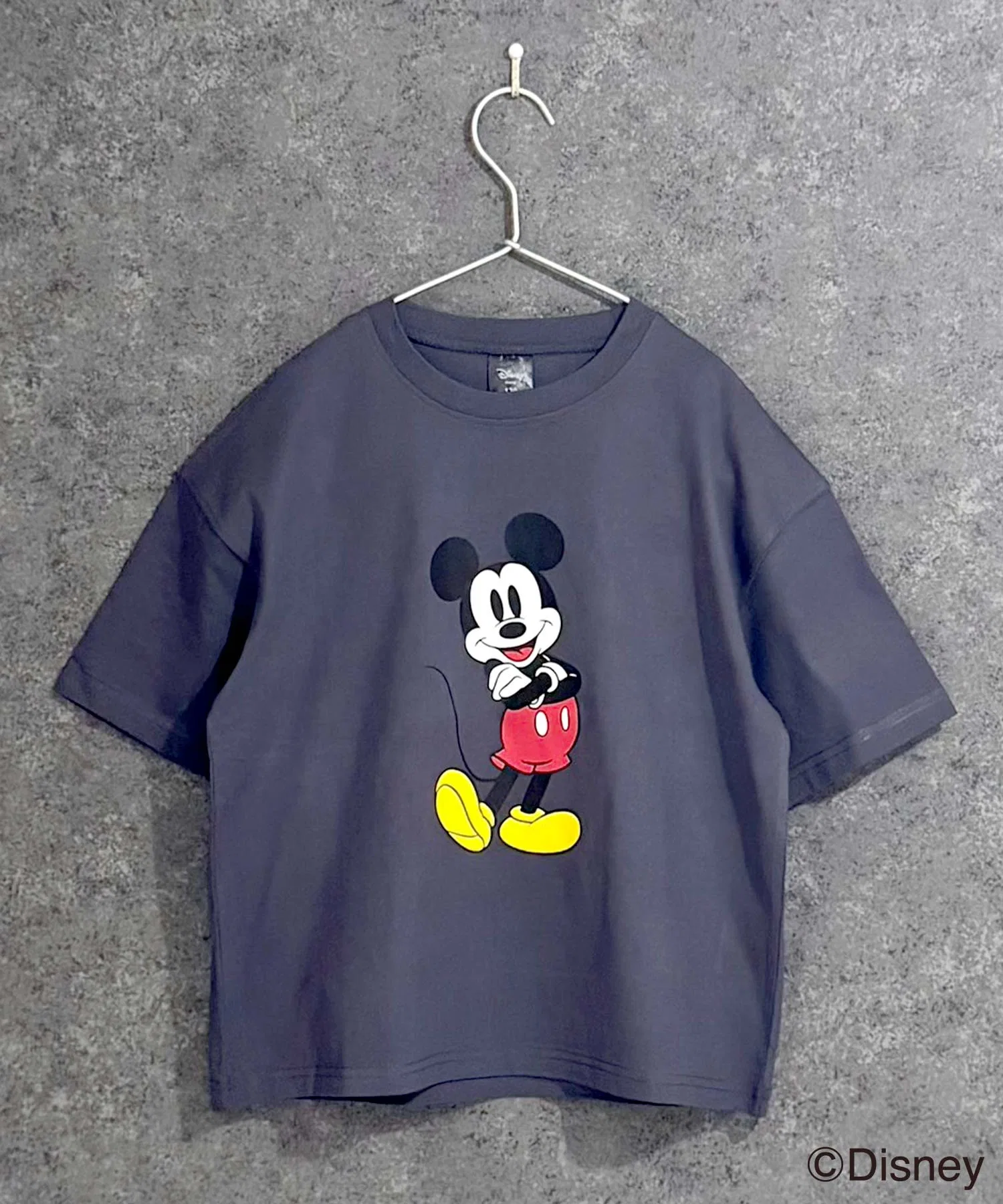 Детская футболка Mickey Mouse оверсайз Disney серая