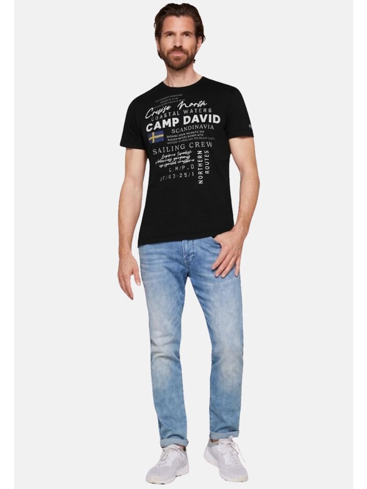 

Футболка CAMP DAVID T-Shirt 'Cruise North', черный