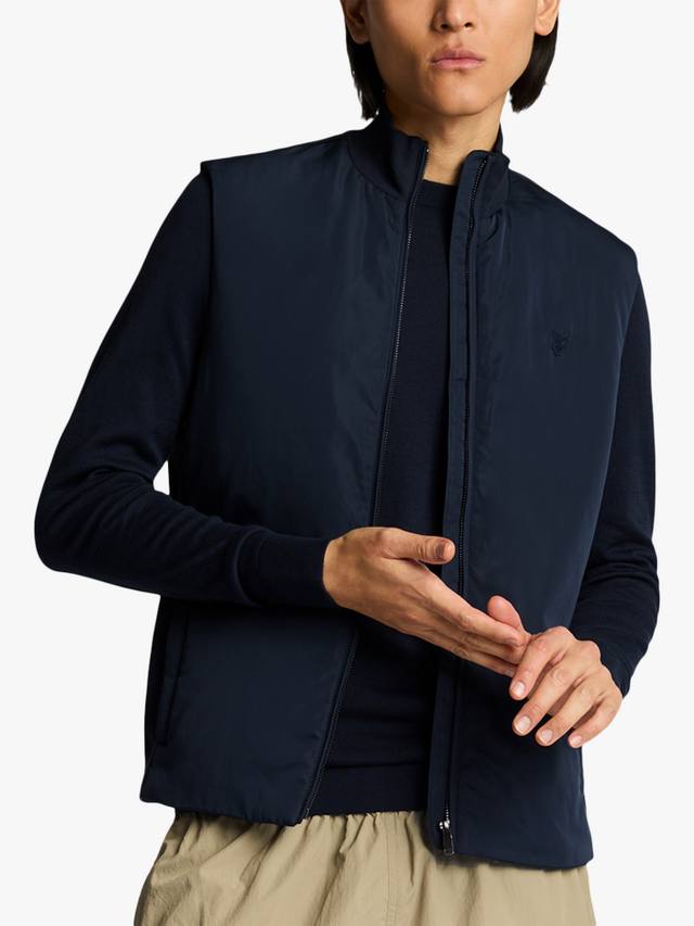 

Тональный гибридный жилет Lyle & Scott, Dark Navy