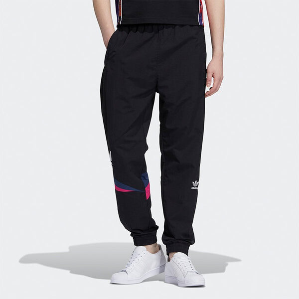 Спортивные штаны Men's adidas originals Woven Training Sports Gym Long Pants/Trousers Black, черный — фото 2
