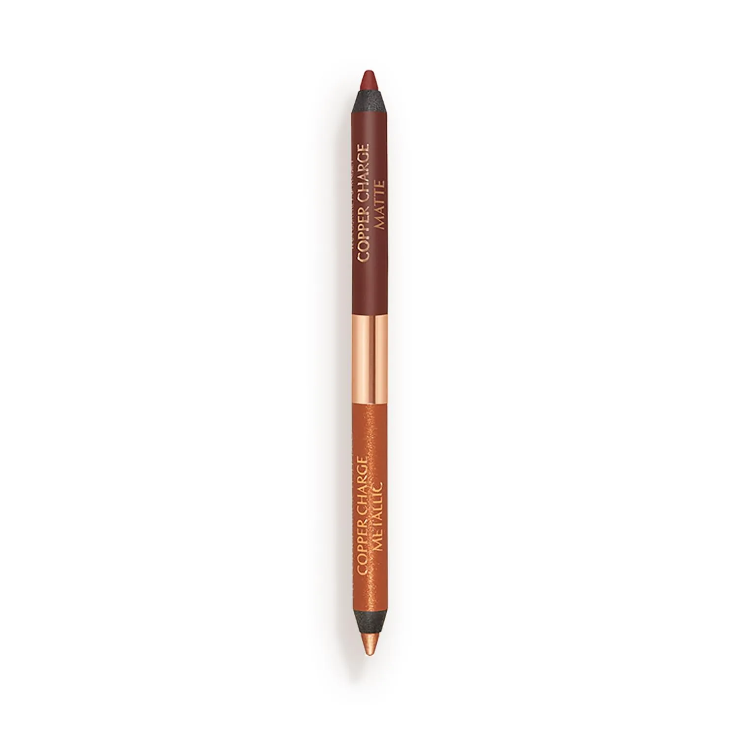 Charlotte Tilbury Magic Eyeliner - водостойкий карандаш для глаз с матовым и металлическим финишем, кремовая формула держится до 16 часов, Copper Charge - metallic rose copper, matte russet brown