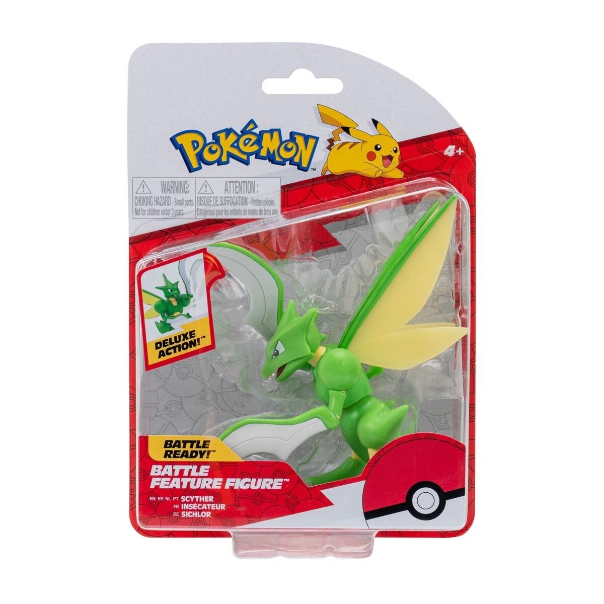 

Покемон, фигурка покемона: Scyther W12, боевая фигурка! JAZWARES