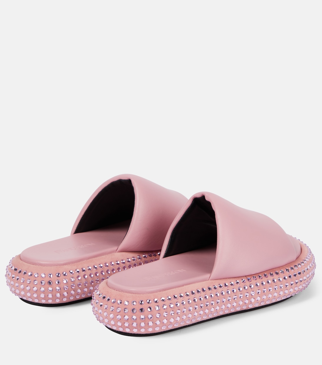 Босоножки на платформе из кожи с декором JW Anderson, розовый — фото 3