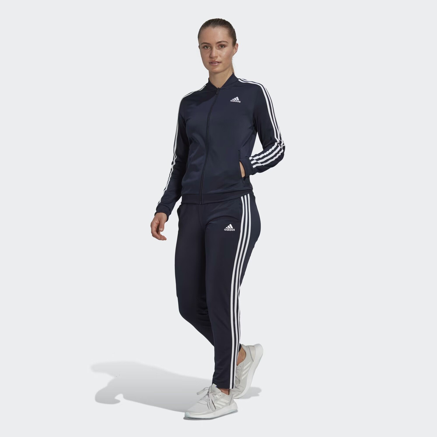 

Спортивный костюм Essentials с 3 полосками Adidas, цвет Legend Ink