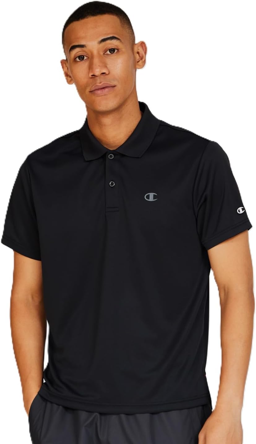 

Мужская спортивная рубашка-поло Champion Basic, C3-BS311L, короткий рукав, черный