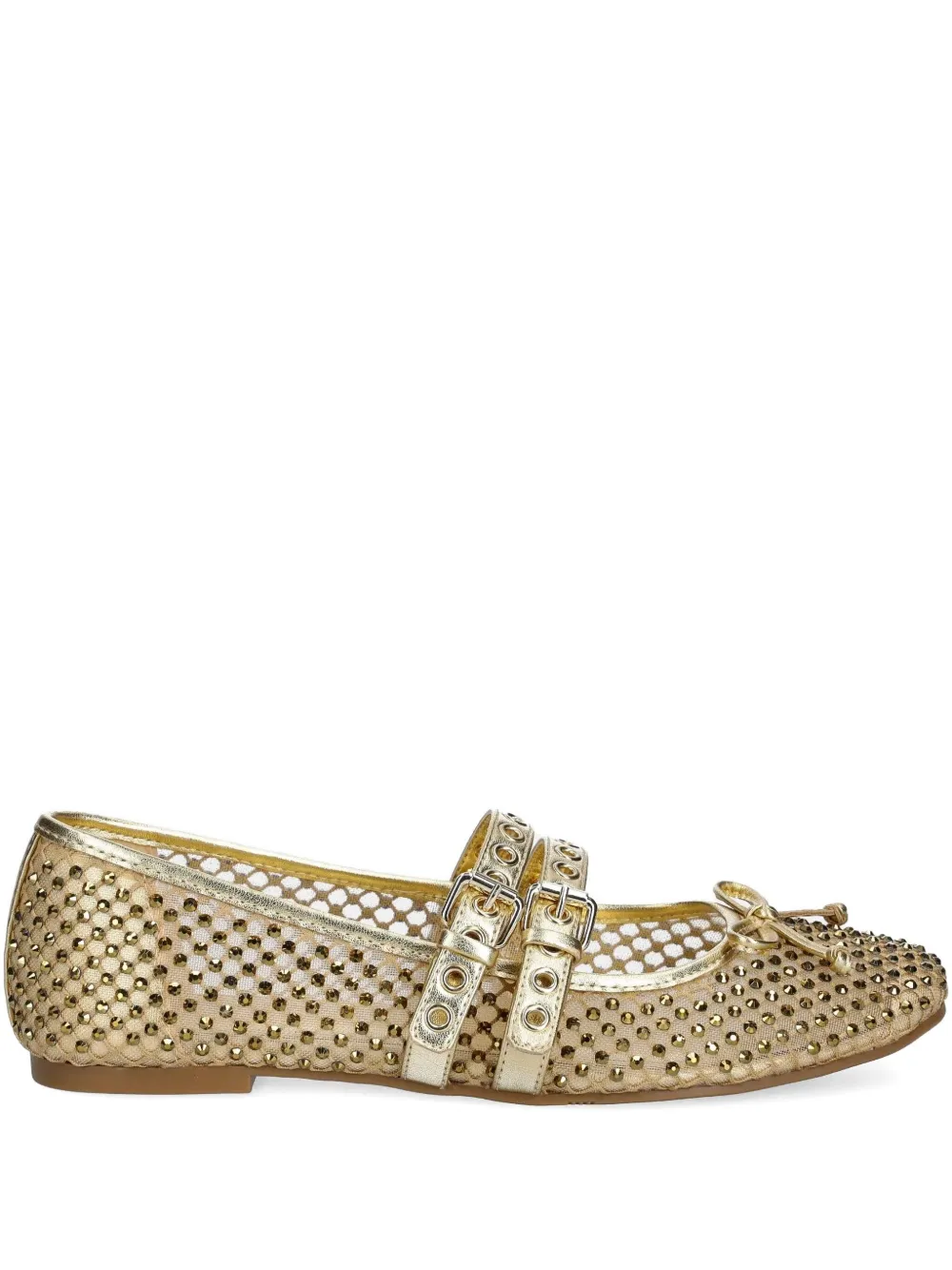 Балетки Kayann с декорированной пряжкой GUESS USA, золотой