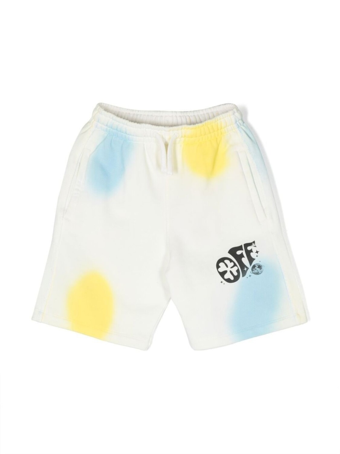 

Off-White Kids шорты с графичным принтом, серый