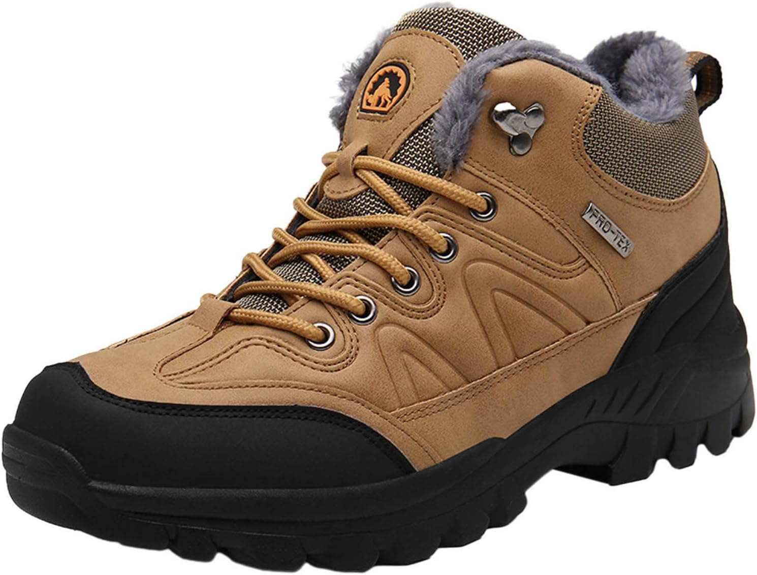 

Мужские зимние кроссовки для улицы, утепленные хлопковые обувь, легкие походные кроссовки, большой размер, повседневные мужские замшевые туфли Generic, коричневый