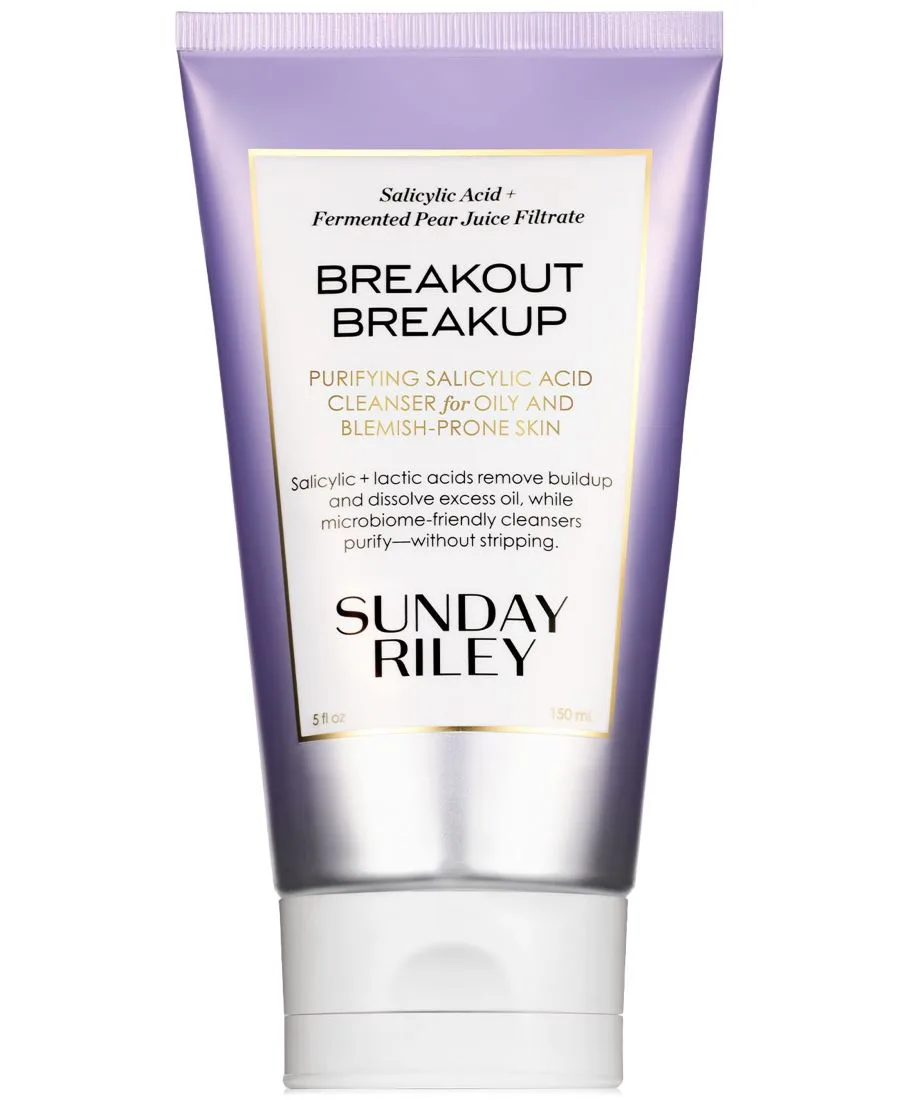 Гель для умывания Sunday Riley — Очищающее средство Breakout Breakup с салициловой кислотой для жирной и склонной к, 140 мл