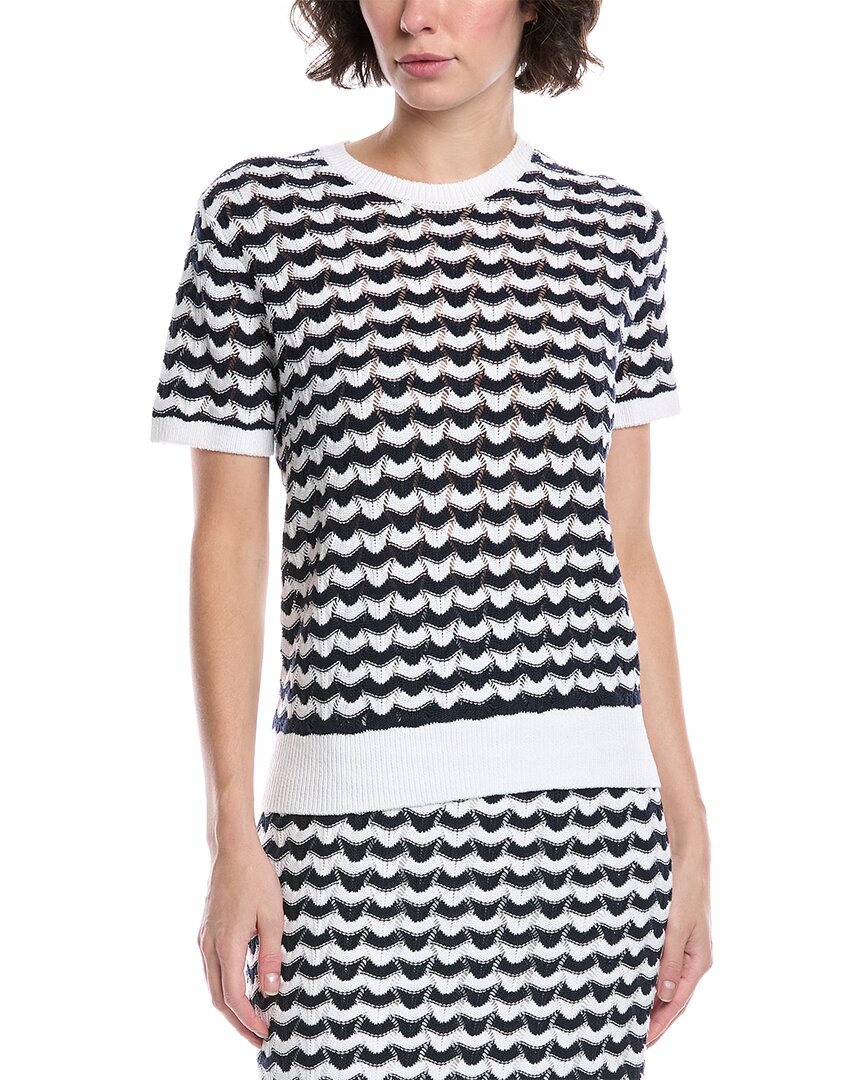 

Пуловер Brooks Brothers Pointelle, синий