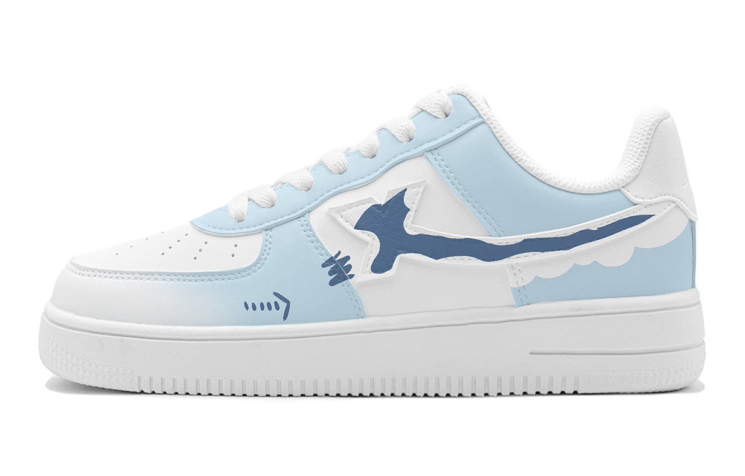 

XTEP Кроссовки Air Force One для скейтбординга, износостойкие, нескользящие, низкие, мужские, сине-белые