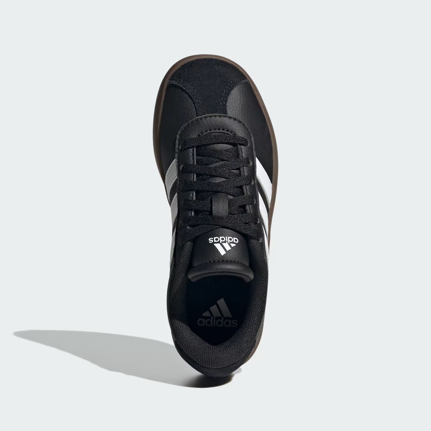 Кроссовки VL Court 3.0 Детские Adidas, цвет Core Black/Cloud White/Gum — фото 2