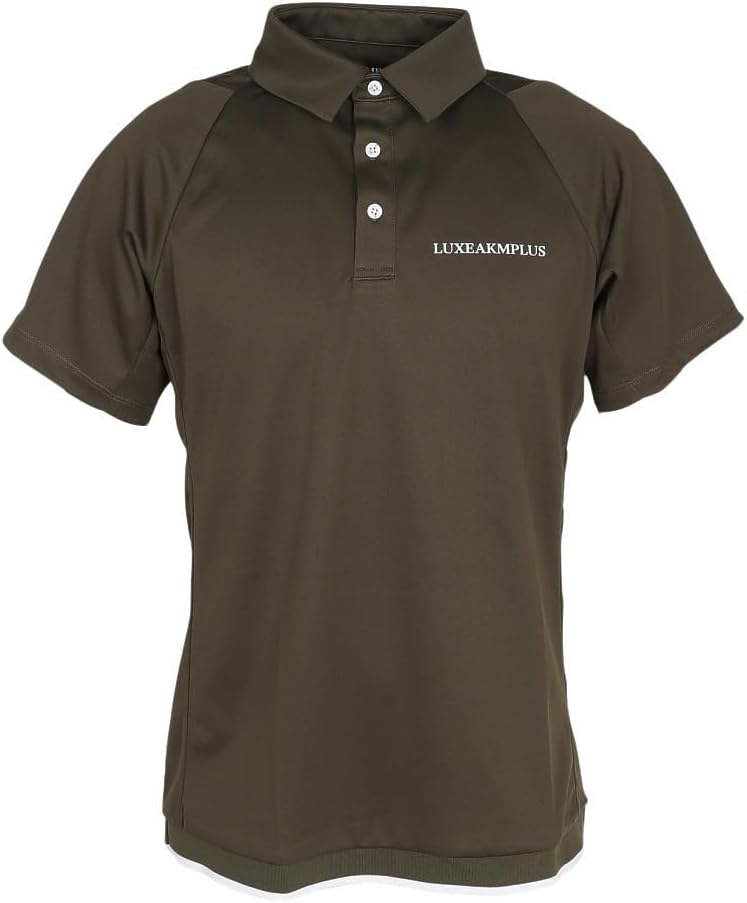 

Мужская поло-рубашка Luxe Plus в стиле стритвеар с логотипом на спине Luxe Akm Plus, хаки