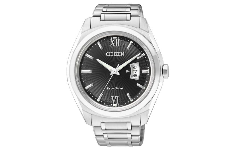 

CITIZEN Часы Ecology Drive Collection Solar Quartz Movement Stainless Steel Strap Watch Men's Watch Black Dial, Black