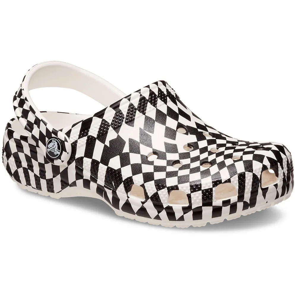 

Сабо Crocs Classic Warped Checker, белый