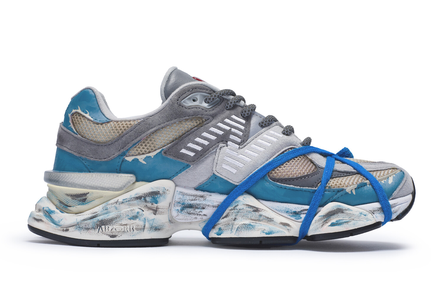

Кроссовки New Balance NB 9060 Lifestyle Shoes Unisex Low-top Blue/gray, серый/синий