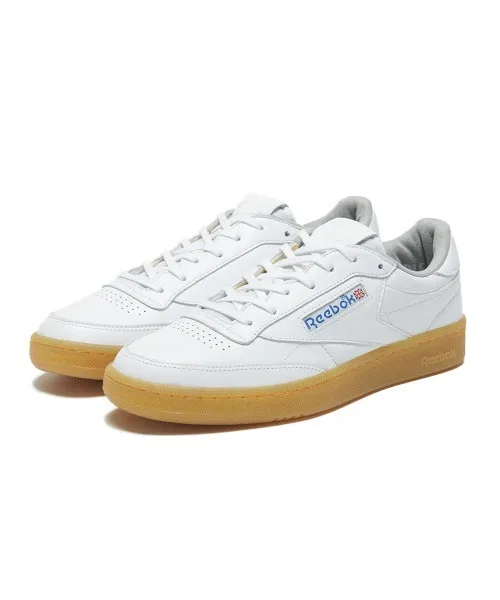 Унисекс кожаные кроссовки Reebok CLUB C 85 VINTAGE белые