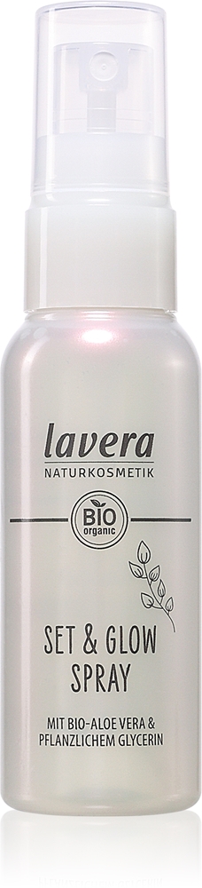 

Set & Glow Spray фиксирующий спрей с эффектом сияния Lavera, 50 мл