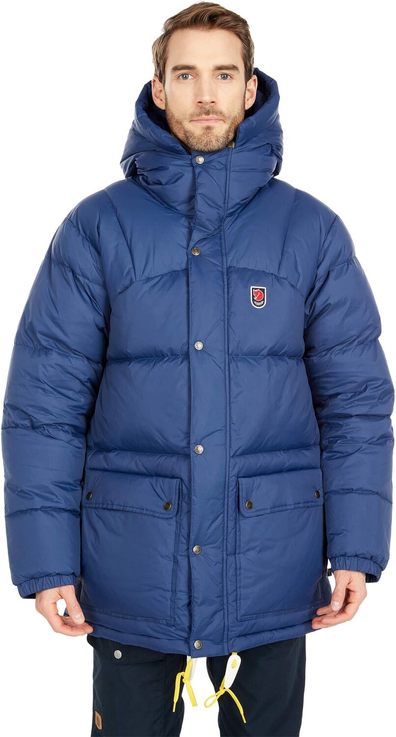 

Экспедиционный пуховик Fjällräven, темно-синий