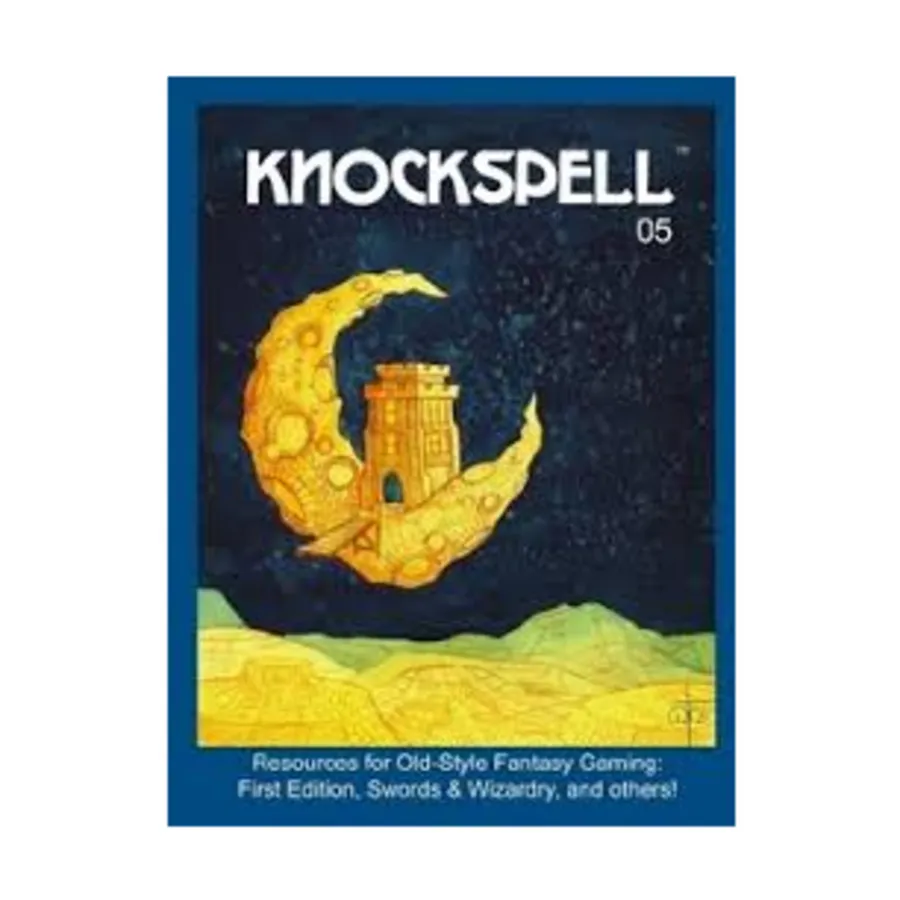 

#5 "Adventuring at Conventions, Dark Gods, Where Dwells the Mountain God", Knockspell - The Magazine of Old School Fantasy Gaming, мягкая обложка