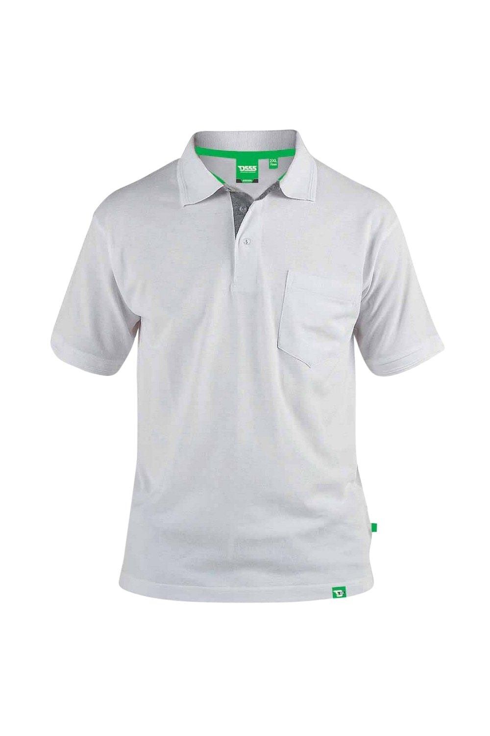 

Рубашка поло из пике с нагрудным карманом Grant Duke Clothing, белый