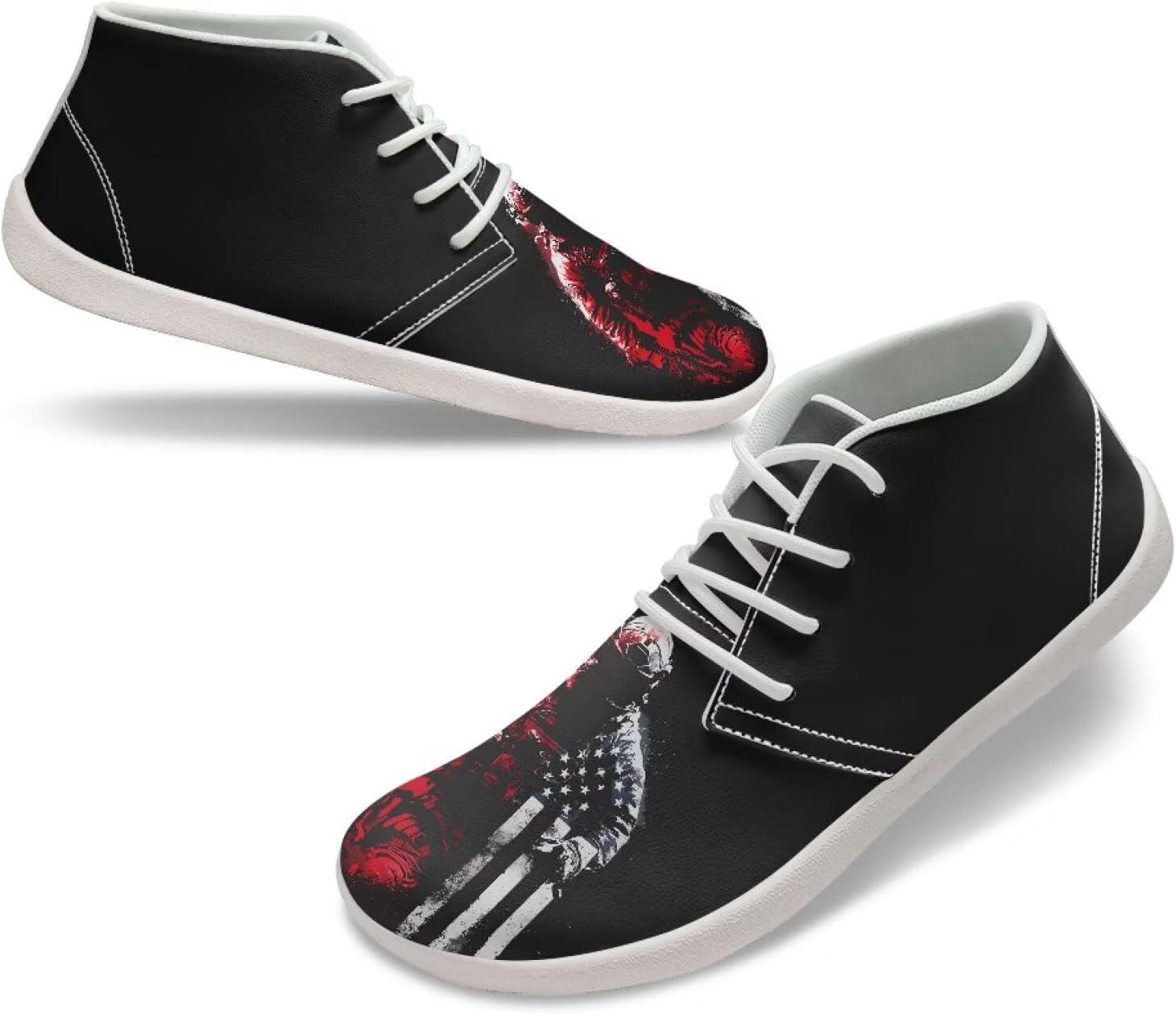 

Мужские обувь для ходьбы с широкой носочной частью, легкие кроссовки с нулевым падением, противоскользящие, для активного отдыха на открытом воздухе, трекинга и дайвинга, с белой подошвой Quxjehoe