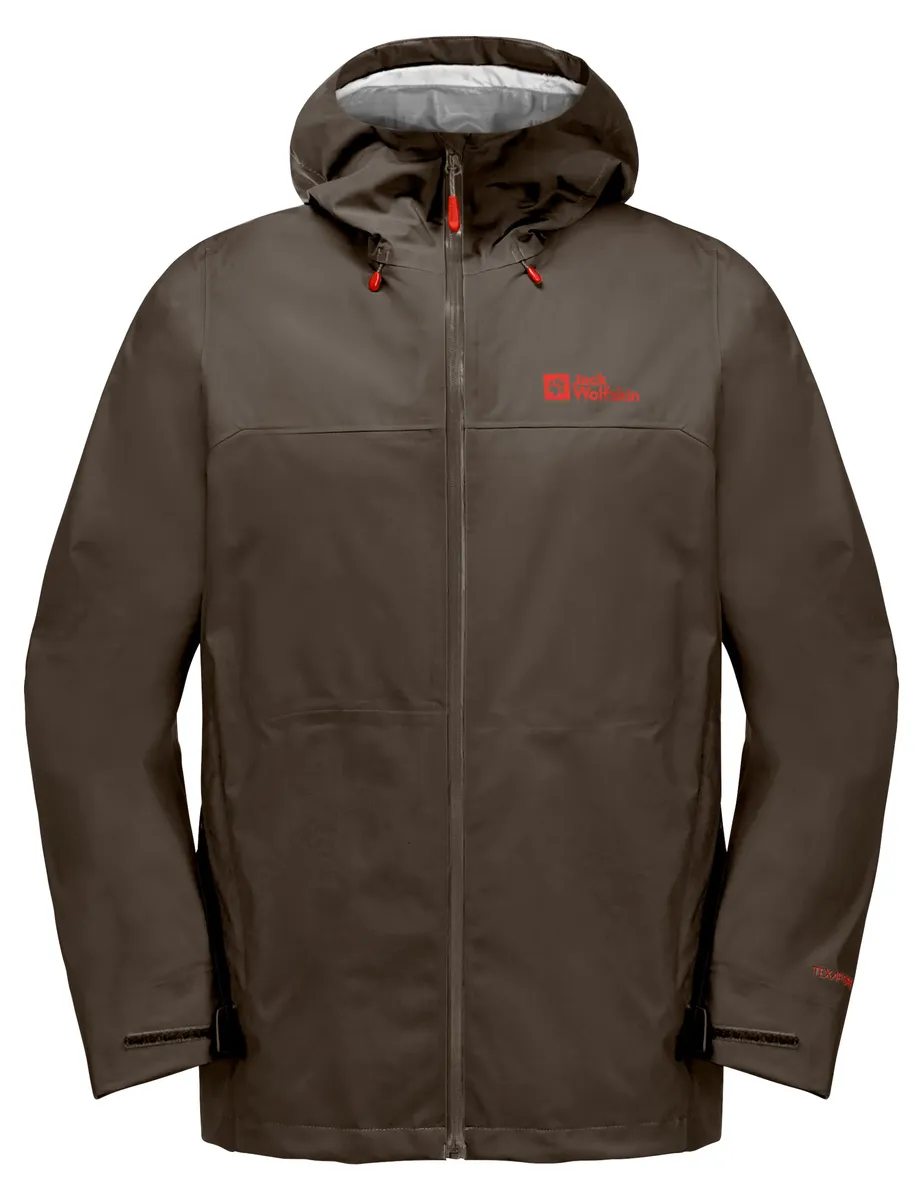 

Функциональная куртка Jack Wolfskin "HIGHEST PEAK 3L JKT M", с капюшоном, цвет Cold-Coffee