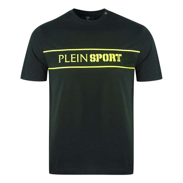 

Футболка в полоску с логотипом Plein Sport, черный