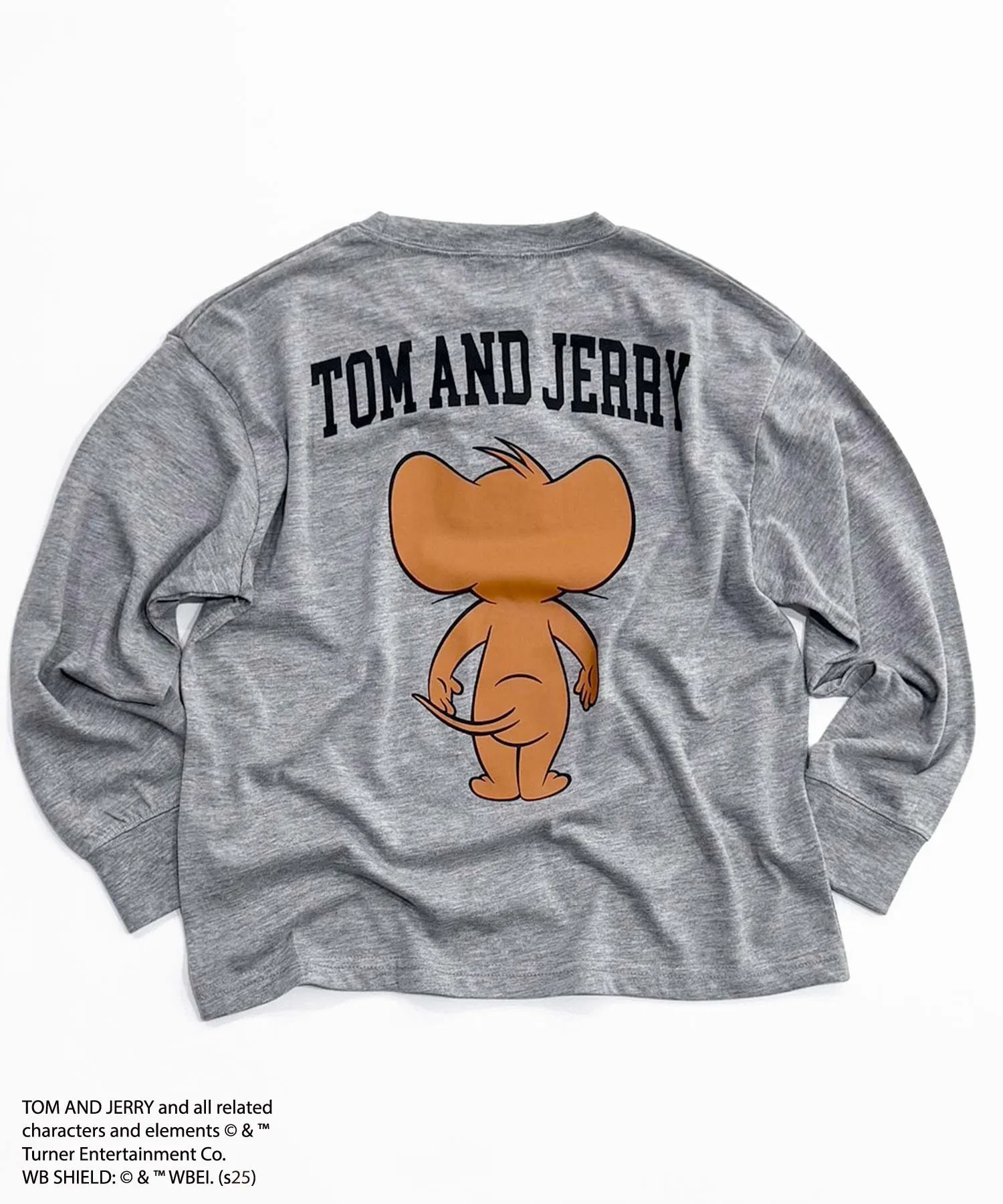 Детская футболка с длинным рукавом TOM&JERRY с принтом на спине — фото 3