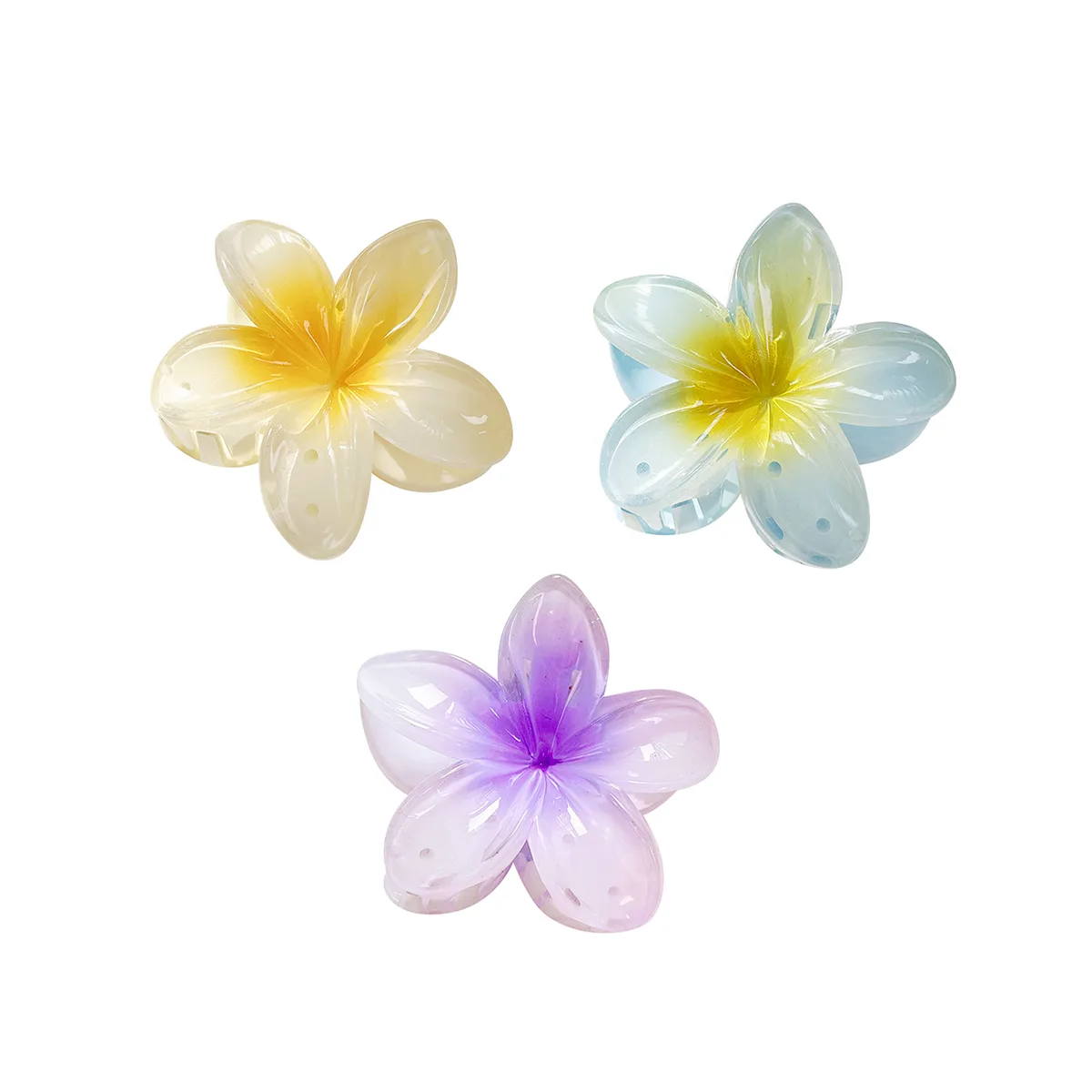 Акриловая заколка для волос CMFY, Frangipani Hair Clip 2
