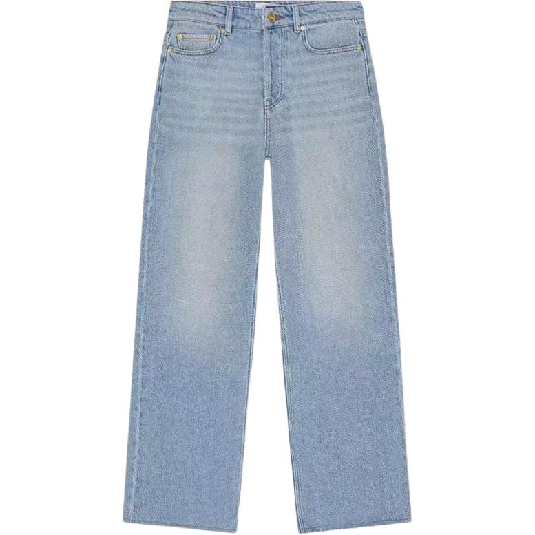 

GANNI Джинсы женские винтажные светло-голубые