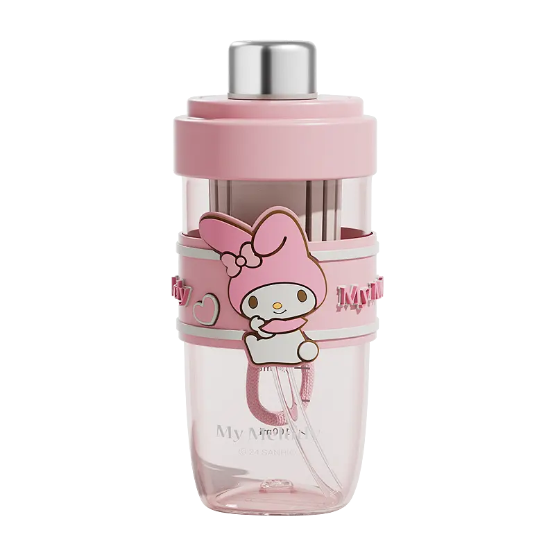 

Фарфоровая чашка для чая Floral с милым сердечком, 690 мл Sanrio, Melody [Cup Brush + Sticker]