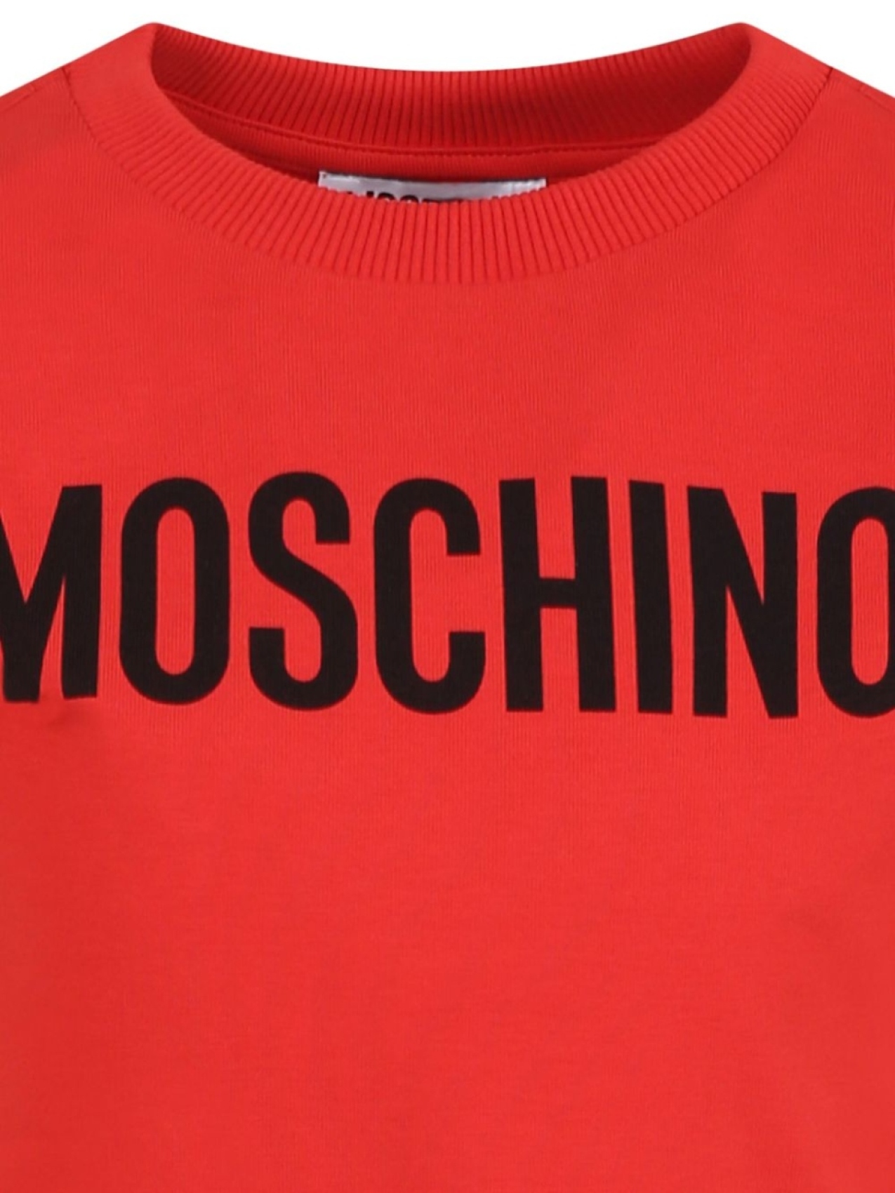 Moschino Kids футболка с логотипом, красный — фото 3