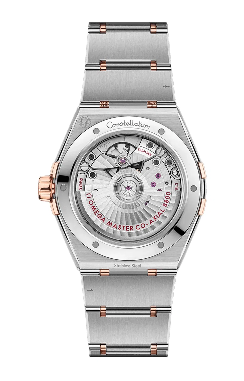 CONSTELLATION 39 ММ, СТАЛЬ-СЕДНА ЗОЛОТО НА СТАЛИ-СЕДНА ЗОЛОТО - 131.20.39.20.02.001 OMEGA, золотой — фото 2