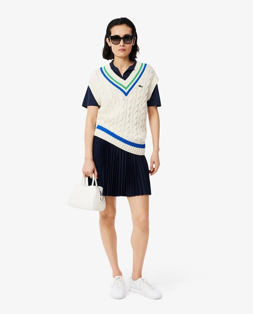 Рубашка-поло Lacoste из пике, свободный крой, тёмно-синий — фото 4