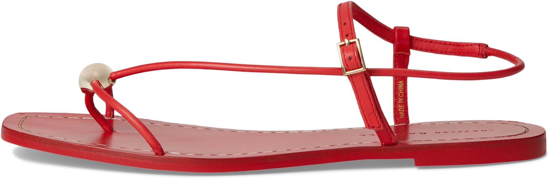 Женские сандалии Lara с ремешками и шариками Loeffler Randall, Red — фото 4