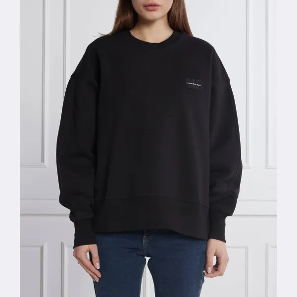 

Толстовка оверсайз с логотипом Calvin Klein, черный