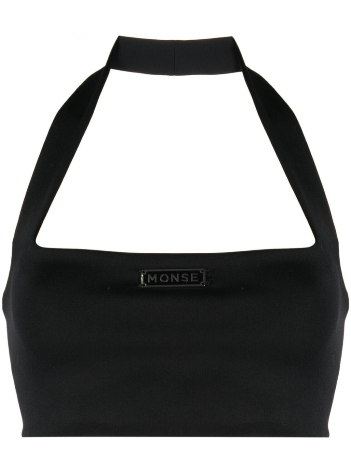 

Monse укороченный топ с логотипом, черный