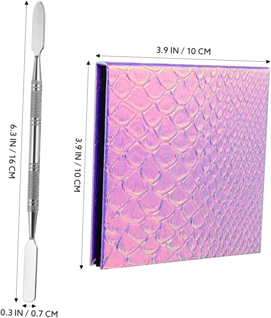 Палетка для макияжа металлическая Beatifufu 1 шт 10x10x1 см — фото 2