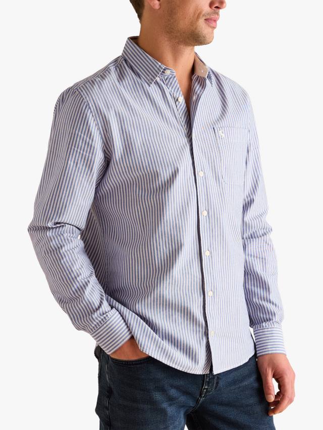 

Классическая полосатая хлопковая рубашка Joules, Blue/Multi
