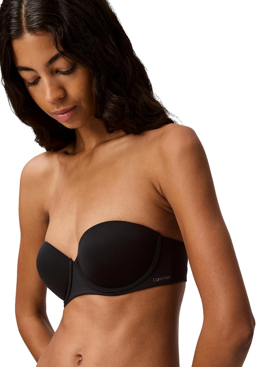 Женский бюстгальтер-трансформер без бретелек Calvin Klein Perfectly Fit Push Up, Black001 — фото 4