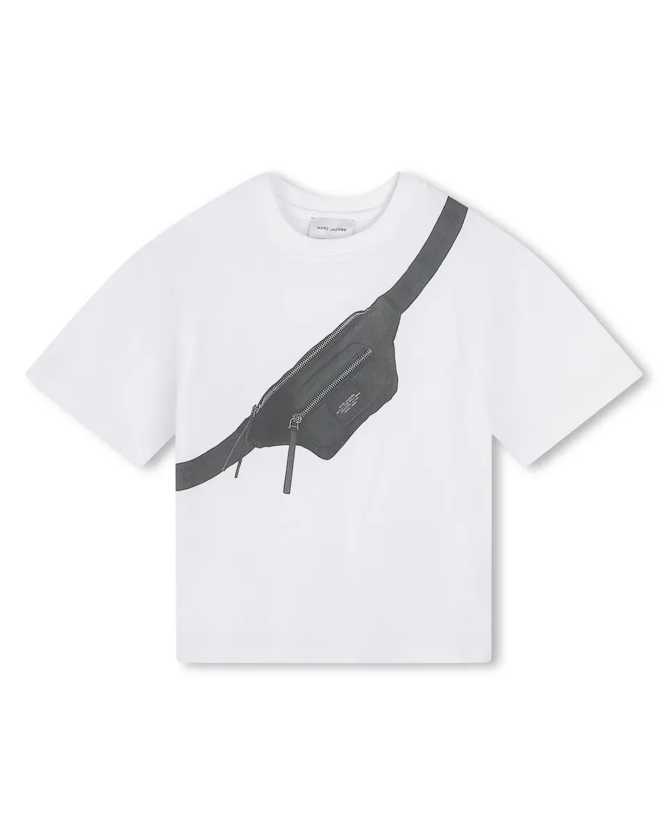 

Хлопковая футболка Trompe l'oeil Marc Jacobs, белый