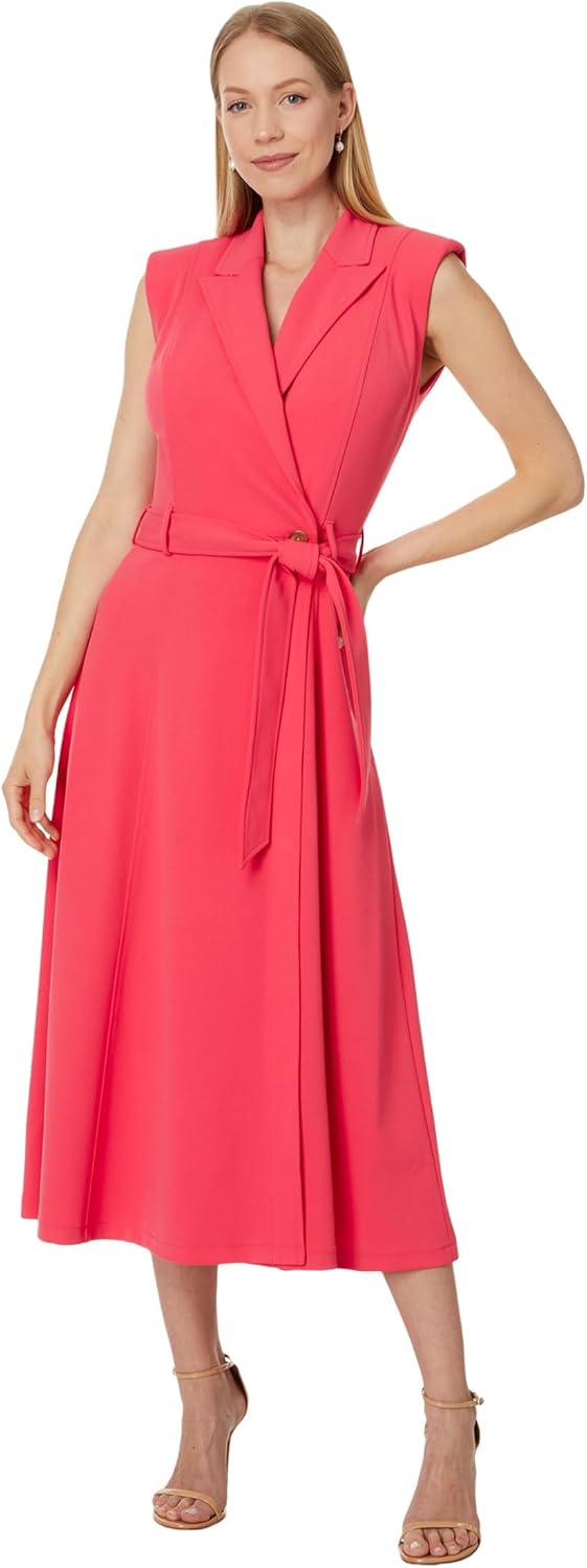 

Женское двубортное платье миди А-силуэта Calvin Klein, Watermelon