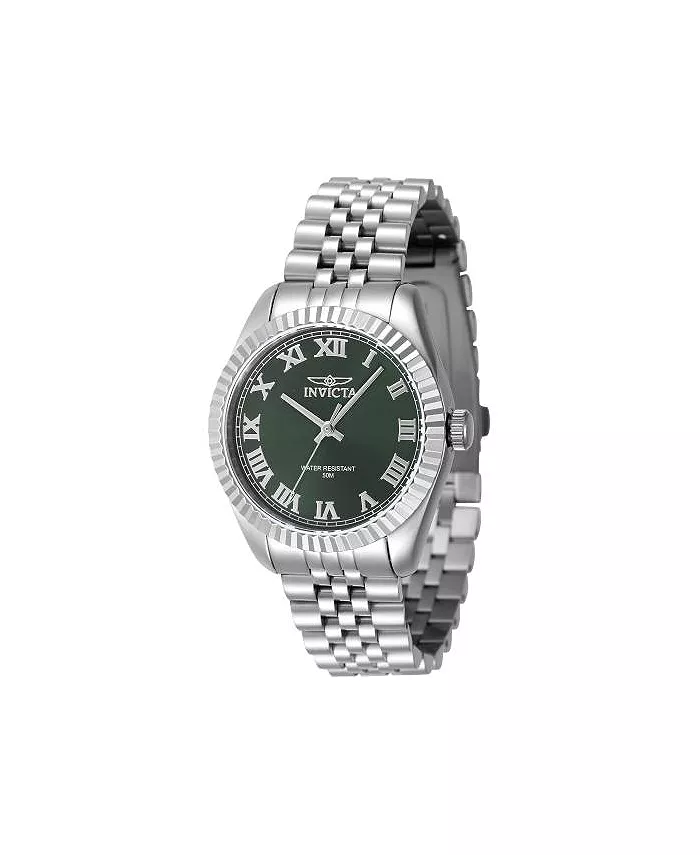 

Женские часы 47410 Specialty Quartz с зеленым циферблатом и тремя стрелками Invicta