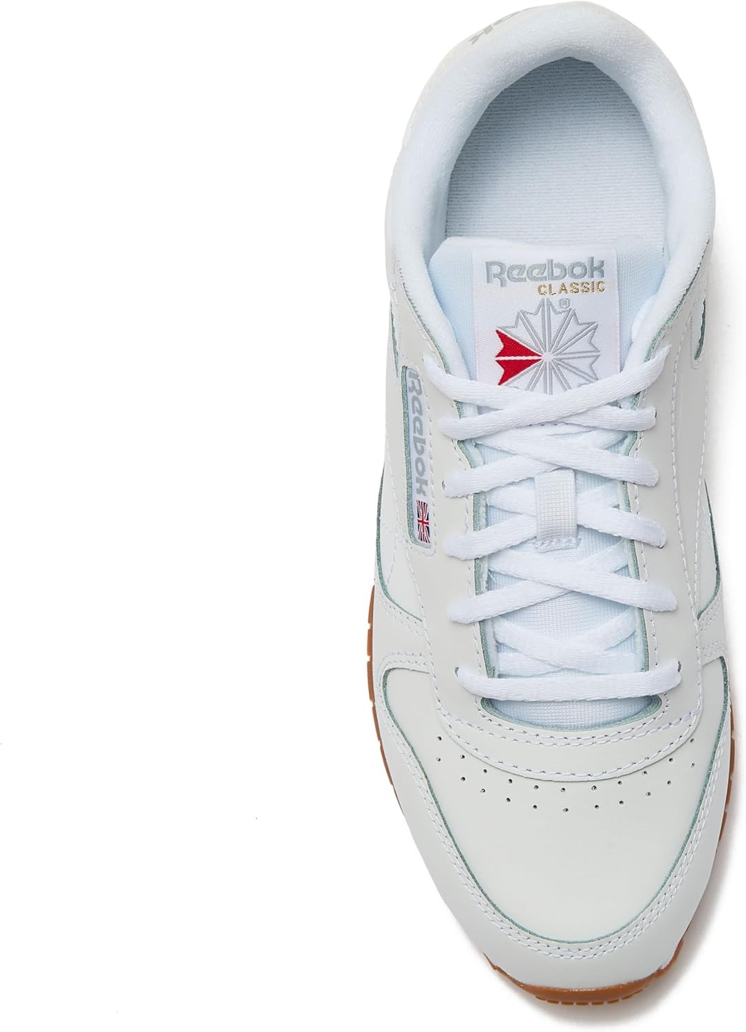 Кроссовки Reebok Classic Leather для детей и подростков, унисекс, для девочек и мальчиков, малышей, детей младшего или старшего возраста, белый — фото 4
