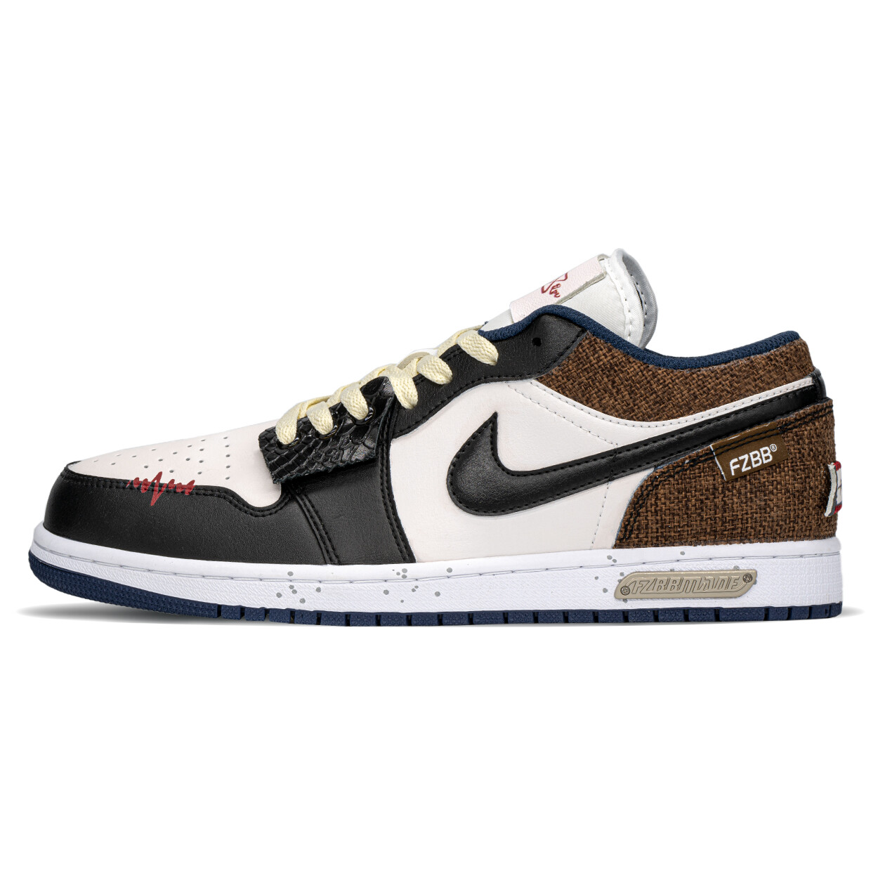 

Кроссовки Air Jordan 1 Vintage Basketball Shoes Men Low-top Black/Brown, черный