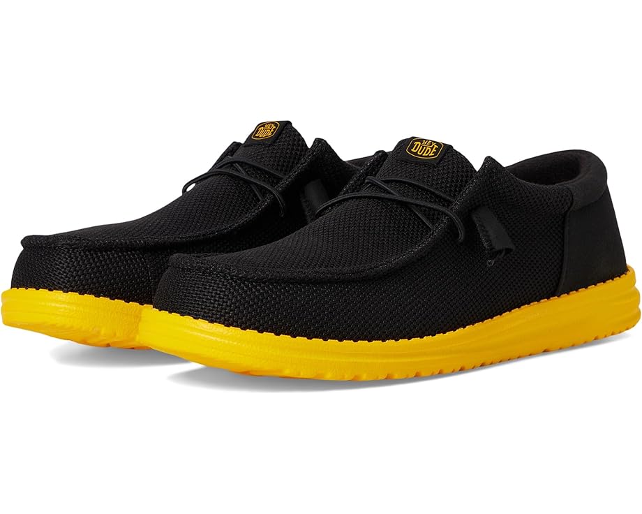 

Кроссовки Hey Dude Wally Funk Pop, цвет Black/Lemon