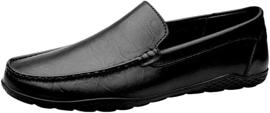 Лоферы мужские Slip-On Party Loafers, искусственная кожа, Black DHFIRUFSHLO