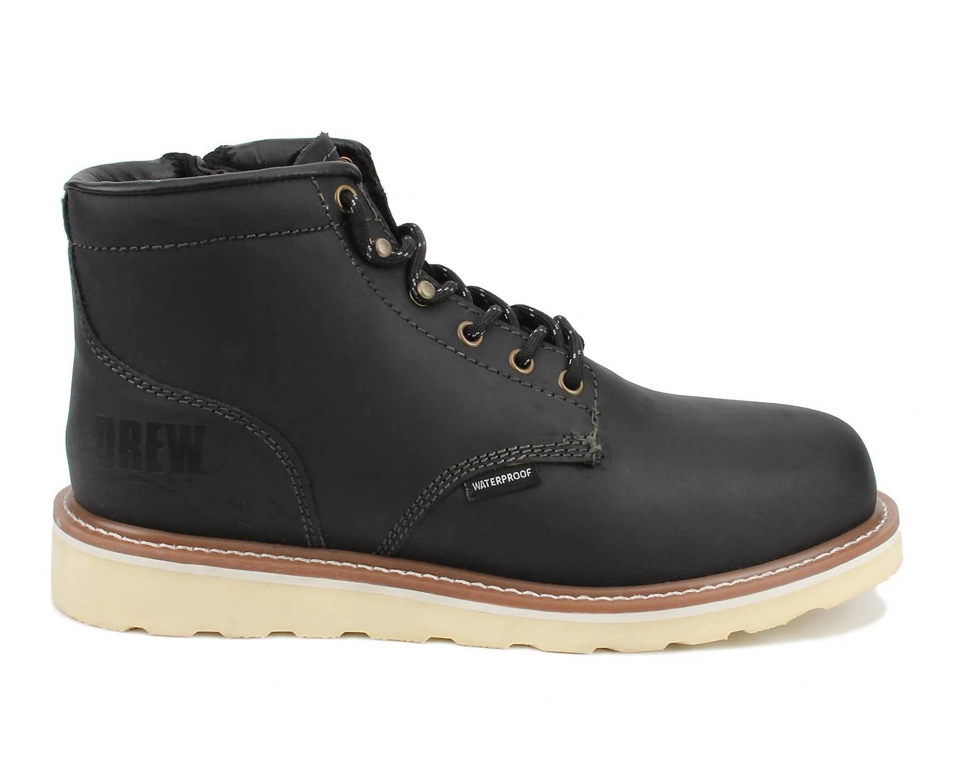 

DREW Мужские ботинки Burbank из черной кожи