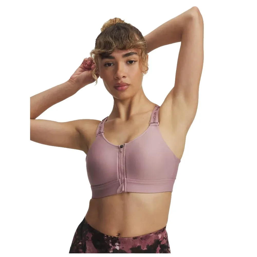 

Спортивный бюстгальтер Under Armour Infinity Zip 2.0 High Impact Sports Bra, розовый